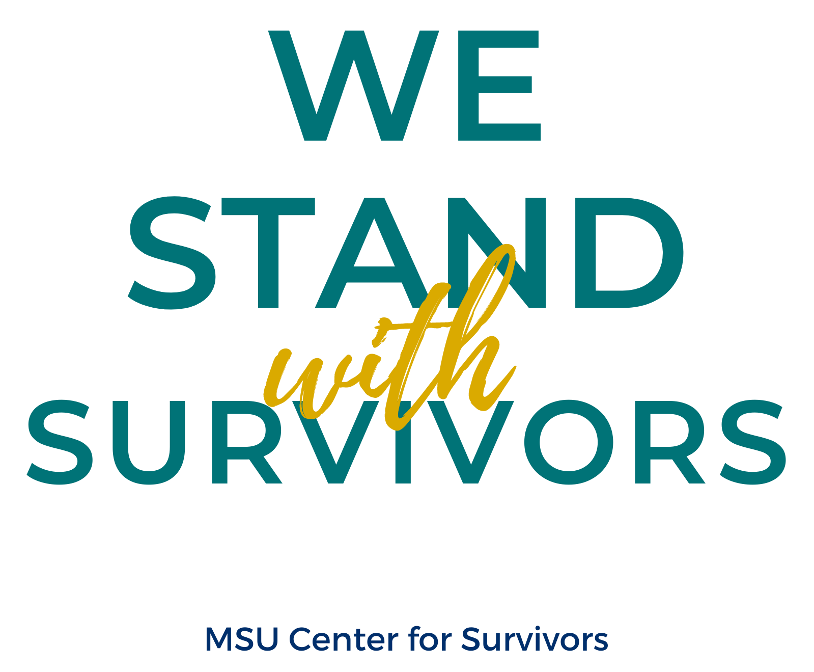 We stand with survivors